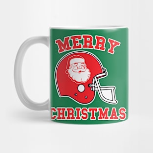 Merry Christmas Santa Football helmet Mug